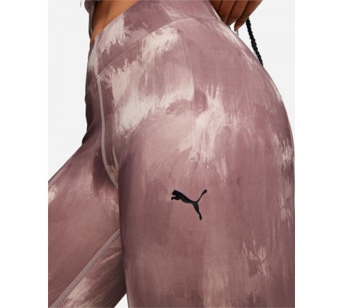 4t Puma 522230-47 Studio Your Move Printed Training Leggings Women Rose-Quartz-Paint-Stroke
